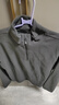 探拓（TECTOP）抓绒衣 户外加厚保暖男抓绒衣纯色立领半开衫柔软舒适抓绒衣 MZRY033 男款灰色 L 实拍图