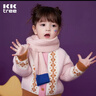 Kocotreekk树儿童围巾秋冬宝宝围脖保暖男童女童小孩婴儿防风针织脖套冬季 实拍图