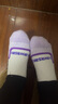 川崎（KAWASAKI）专业羽毛球袜运动袜透气包裹加厚毛巾底女款中袜3双装三色 实拍图