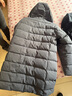 京东京造羽绒服男鸭绒加厚防寒工装面包服防泼水冬季外套中长款 灰色 L 实拍图