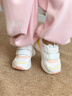 苏斯学步鞋男女童运动鞋机能鞋春秋款休闲鞋SY9360 白色/海螺粉/金雀黄 25.5 160mm 内长17 脚长15.6-16.5cm 实拍图