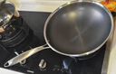 京东京造 炒锅 304不锈钢炒菜平底不粘煎锅电磁炉燃气灶【可立盖】32cm 实拍图