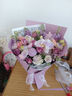 艾斯维娜鲜花速递向日葵混搭花束生日礼物全国同城配送 紫玫瑰混搭花束 实拍图