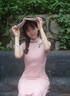复古民国风旗袍少女款气质优雅新中式日常可穿显瘦连衣裙J1287 粉色 M （95-105斤） 实拍图