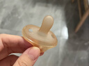 世喜安抚奶嘴0-6个月防胀气新生婴儿夜用扁头日用圆头全硅胶超轻air款 实拍图