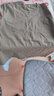 重磅纯棉短袖t恤男高档纯色印花休闲基础款内搭半袖打底衫 橄榄绿 2XL  155-170斤 实拍图