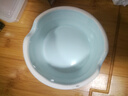 乐优派猫碗陶瓷狗碗猫食盆狗盆宠物碗猫粮碗高脚防打翻猫咪用品 渐变蓝 实拍图