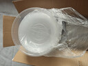 特美居（temeiju）一次性饭盒圆形透明塑料快餐盒加厚带盖打包盒餐具50套装1500型 实拍图