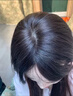 天空树云轻纱假发片女头顶补发片遮白发真人发丝蓬松增发量透气自然 轻薄透气-八字款【自然色】 25cm 实拍图