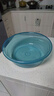 【京东物流】洗脸盆加大加厚家用大号洗菜盆洗衣盆内裤收纳盆子 蓝色 超大32*12cm-加号厚不怕摔 实拍图