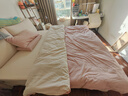 京东京造意式瓷磨四件套 60支长绒棉磨毛A类100%纯棉全棉床单被套床上冬天保暖双人 1.8m珊瑚粉 实拍图