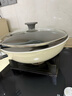 炊大皇炒锅不粘锅易洁少油烟平底煎炒锅32cm电磁炉通用瓷晶CJ32CG 实拍图