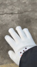 手套女学生冬季韩版可爱加绒加厚保暖骑车五指防寒保暖棉手套 白色【升级双层加厚可触屏】 实拍图
