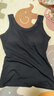 浪莎吊带背心女带胸垫免穿文胸可外穿内搭运动螺纹打底衫 黑色 L  实拍图