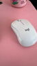 罗技（Logitech）M221 轻音鼠标 无线鼠标 办公鼠标 对称鼠标 带无线微型接收器 米白色 实拍图