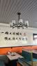 珺蒂北欧客厅吊灯现代简约灯具套餐防尘餐厅创意网红卧室自建房灯饰 黑色8头-配三色led光源 实拍图