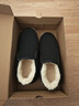 3514保暖羊毛布鞋老人鞋套脚款男士爸爸鞋冬季加厚棉鞋 黑色 38 实拍图