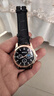 【网红爆款】商务腕表石英运动表休闲皮带男女手表 黑色 实拍图