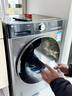 LG小旋风 10KG滚筒洗衣机全自动 家用大容量 360°速净喷淋 蒸汽除菌螨 AI智慧洗 FCW10Y4PA 实拍图