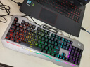 狼蛛（AULA）T101真机械手感键盘鼠标套装 有线键鼠套装 游戏办公电脑键盘 混光 吃鸡套装 金属面板 黑 实拍图
