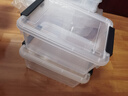 禧天龙桌面收纳盒多功能透明收纳盒带盖玩具零食储物盒 透明7升3个装 实拍图