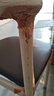 餐椅现代简约网红牛角椅餐厅咖啡厅餐桌椅子北欧轻奢靠背凳子卧室  （摩卡色软皮）复古橡木铁架 实拍图