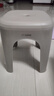 禧天龙塑料凳子家用浴室加厚防滑凳换鞋凳餐椅小板凳冰河灰D-2133 实拍图