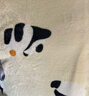 京东京造趴趴毯 810g法兰绒空调毯 可爱熊猫印花毯沙发午睡盖毯 1.5x2m 实拍图