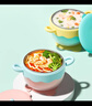 COOKSS儿童餐具宝宝辅食碗婴儿碗316不锈钢新生儿注水保温碗可拆卸粉色 实拍图