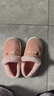 洁丽雅棉拖鞋女秋冬季包跟2025新款居家室内保暖加绒厚底毛毛棉鞋男外穿 粉色 38-39 (适合37-38码) 实拍图