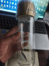 一键开盖双层玻璃杯泡茶水杯子男女办公车载便携茶水分离杯防爆 金500 实拍图