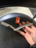 二重魚（double fish）手动剃须刀刮胡刀老式男士剃头刀理发店刮刀美发专用刮毛刮脸修眉刀发型师刮汗毛修鬓角折叠剃刀 锐感叶子剃刀【银色】+10片刀片 实拍图