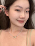 伊灿施家蝴蝶结小米珠仿珍珠项链女小众高级感锁骨链2025新款爆款颈链 施家蝴蝶结小米珠珍珠项链 实拍图