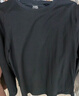 京东京造长袖t恤男5A抑菌新疆棉圆领衣服男装打底衫 黑色 M 实拍图