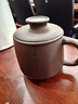 京东京造 宜兴紫砂杯手工泡茶杯【原矿紫泥】茶水分离平安喜乐杯410ml礼盒 实拍图