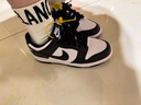 耐克NIKE情人节礼物 女大童休闲板鞋 DUNK 运动鞋CW1590-100白黑36 实拍图