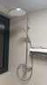 法恩莎（FAENZA）三功能旋钮淋浴套装顶喷手持可升降易洁硅胶花洒【银】F2M8842CP 实拍图