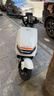永久电动摩托车 大踏板长续航智能解锁新国标外卖通勤电摩72V20Ah 酷牛系列 极地白【6期免息】 实拍图