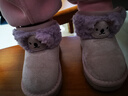牧童小考拉宝宝雪地靴男孩冬季新款女童鞋加厚保暖幼儿可爱加绒大棉鞋 丁香紫 24 鞋内长15.0cm/适合脚长14.2cm 实拍图
