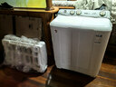 荣事达（Royalstar）半自动洗衣机10KG双缸双筒家用宿舍出租房双桶洗衣机大容量甩干机 以旧换新 白色 RP10030J 实拍图