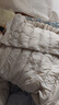 鸭鸭（YAYA）佟丽娅同款轻薄羽绒服女新款冬季短款圆领内胆修身时尚薄外套男 米白色【女款无领】 M 【建议90-100斤】 实拍图