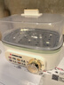 志高（CHIGO）煮蛋器 蒸蛋器不锈钢蒸片小蒸锅 旋钮定时自动断电双层电蒸锅 早餐煮蛋机【配蒸碗+量杯】JPZDQ859 实拍图