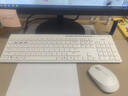 雷柏（Rapoo）8100GT升级款 113键无线/蓝牙多模键盘鼠标套装 全尺寸多媒体按键笔记本电脑台式机键鼠套装 白色 实拍图