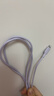ANKER安克 充电线【MFi认证】苹果iphone11/12/13/14手机充电器3Atype-c转lightning快充数据线 1.8m紫 实拍图