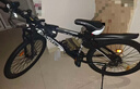 EG7山地自行车成人学生变速越野单车双减震赛车26寸青少年男女 辐条【升级减震 轻量铝架】黑白 26寸21速【适合：160-180CM】 实拍图