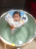 鲸保婴儿游泳圈0-12个月脖圈 新生儿游泳圈宝宝洗澡颈圈K5012蓝色大码 实拍图
