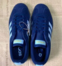 adidas「T头鞋」VL COURT复古休闲板鞋德训鞋男女阿迪达斯轻运动   蓝色/亮白/树脂黄 (推荐女生选小半码)   44.5 实拍图
