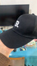 【热巴同款】加大棒球帽帽子男女大头围显脸小春夏字母百搭棒球帽 刺绣款-黑色 实拍图