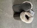 朴西棉拖鞋女士冬季包跟室内家居保暖厚底月子棉鞋女款外穿秋冬季 深灰 均码 (265mm) 适合41-42 实拍图