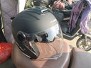 凤凰（Phoenix）新国标A类3C认证电动车摩托车头盔双镜片防雾防风保暖哑黑 男女四季通用电瓶车3/4半盔冬季安全帽 实拍图